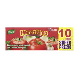 Concentrado de tomate Knorr Tomatísimo con pollo 10 cubos de 11 g c/u