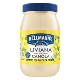 Aderezo Hellmann’s  liviana con aceite de canola 220 g