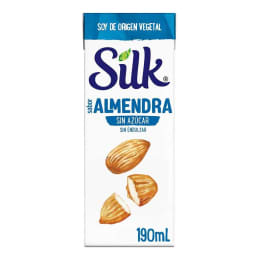 Alimento líquido Silk  almendra sin azúcar 190 ml