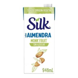 Alimento líquido Silk  almendra con monk fruit 946 ml