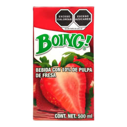 Bebida Boing  con 10% de pulpa de fresa 500 ml