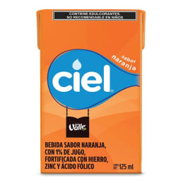 Bebida Ciel Mini sabor naranja 125 ml