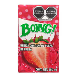 Bebida Boing  con 10% de pulpa de fresa 250 ml