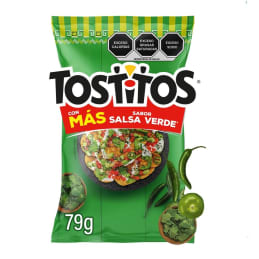 Nachos Sabritas Tostitos salsa verde 79 g