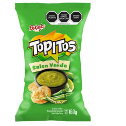 Botana Bokados Topitos sabor salsa verde 160 g