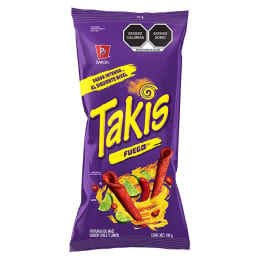 Botana Barcel Takis fuego sabor chile y limón 90 g