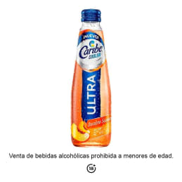 Bebida alcohólica preparada Caribe Cooler  ultra durazno suave 300 ml