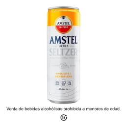 Bebida alcohólica Amstel Ultra Seltzer maracuyá y hierbabuena 355 ml