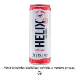 Bebida alcohólica preparada Helix Hard Seltzer sabor frutos rojos 355 ml