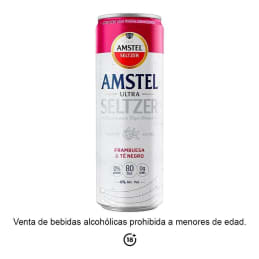 Bebida alcohólica Amstel Ultra Seltzer frambuesa y té negro 355 ml