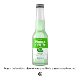 Bebida alcohólica preparada Corona Rifadita  lima limón 210 ml