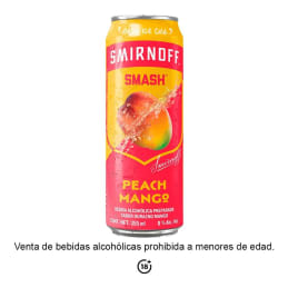 Bebida alcohólica preparada Smirnoff Smash sabor durazno mango 355 ml