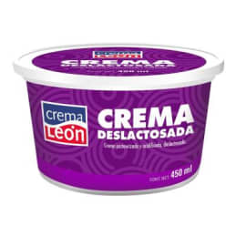 Crema León  deslactosada 450 ml