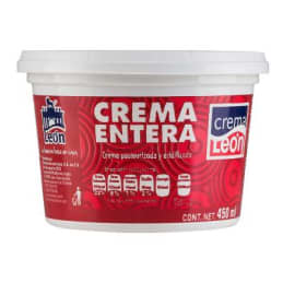 Crema León  entera 450 ml