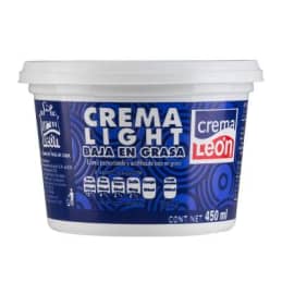 Crema León  light baja en grasa 450 ml