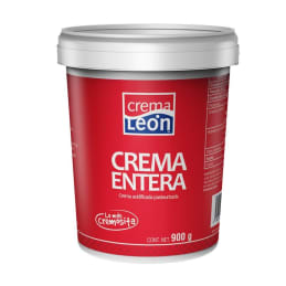 Crema entera ácida León  900g