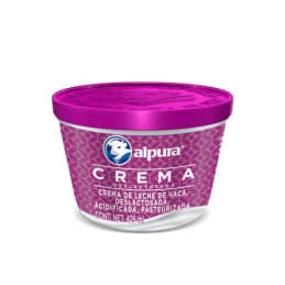 Crema Alpura  deslactosada de 426 ml