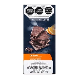 Barra de Chocolate Our Finest  Amargo con Trozos Azucarados de Naranja 100 g