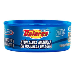 Atún Dolores  aleta amarilla en agua 140 g