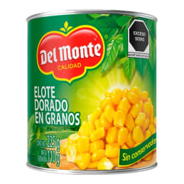 Granos de elote Del Monte  dorados 225 g