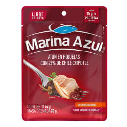 Atún Marina Azul  con chile chipotle bolsa 74 g