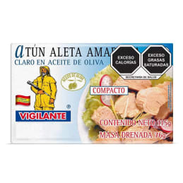 Atún Vigilante  aleta amarilla en aceite de oliva 115 g