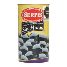 Aceitunas Serpis  cacereñas negras sin hueso 350 g