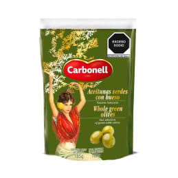 Aceitunas verdes Carbonell  con hueso 185 g