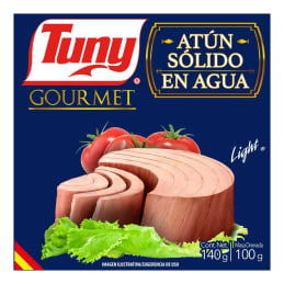 Atún sólido Tuny Light gourmet en agua 140 g