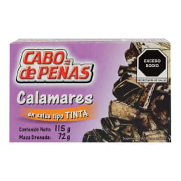 Calamares Cabo de Peñas  en salsa tipo tinta 115 g