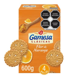 Galletas Gamesa Flor de naranjo clásicas 4 paketines de 150 g c/u