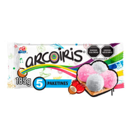 Galletas Gamesa Arcoíris sabor fresa con merengue sabor vainilla y coco 185 g