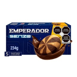 Galletas Gamesa Emperador Senzo con relleno sabor a chocolate 5 paquetes de 4 pzas c/u