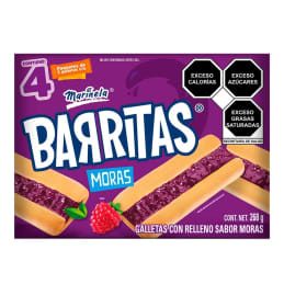 Barritas Marinela  con relleno sabor moras 268 g