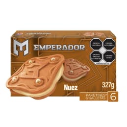 Galletas Gamesa Emperador tipo sándwich sabor nuez 327 g