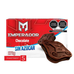 Galletas Gamesa Emperador sin azúcar sabor chocolate 273 g