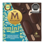 Paletas heladas Magnum  mini zero azúcar clásica sabor vainilla 6 pzas de 42.2 g c/u