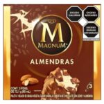 Paleta helada Holanda Magnum almendras 3 pzas de 90 ml c/u