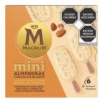 Paletas heladas Magnum  mini sabor vainilla con almendras 6 pzas de 44.8 g c/u