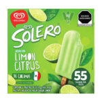 Paleta helada Holanda Solero sabor limón citrus 4 pzas de 65 ml c/u