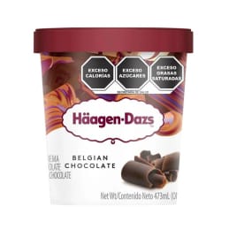 Helado Haagen Dazs  chocolate belga 473 ml