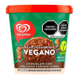 Helado Holanda  vegano sabor chocolate con avellanas