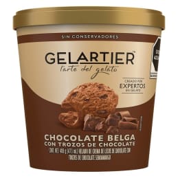 Helado Gelartier  chocolate belga 473 ml