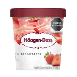 Helado Häagen-Dazs  crema de fresa 473 ml