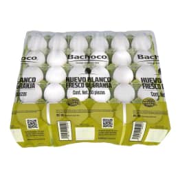 Huevo blanco Bachoco  fresco 30 pzas