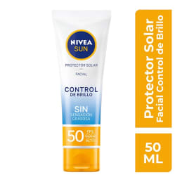 Protector solar Nivea  sun facial control de brillo FPS 50, 50 ml