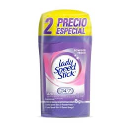 Antitranspirante Lady Speed Stick  varios modelos en barra para dama 2 pzas de 45 g c/u