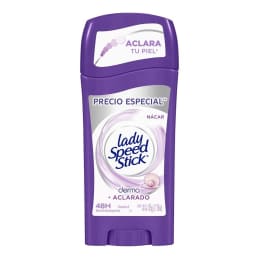 Antitranspirante Lady Speed Stick  nácar derma + aclarado en barra para dama 65 g