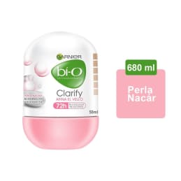 Antitranspirante Garnier Bí O clarify afina el vello en roll on para dama 50 ml