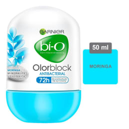 Antitranspirante Garnier Bí O olor block antibacterial en roll on 50 ml